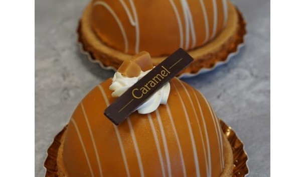 Caramel bol gebakje