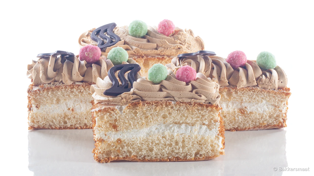 Mokka cake gebak afbeelding